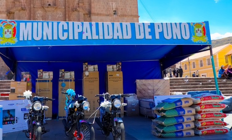 La Municipalidad Provincial de Puno premiará a los buenos contribuyentes con un mega sorteo de grandes premios