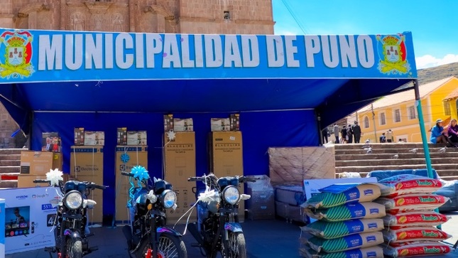 La Municipalidad Provincial de Puno premiará a los buenos contribuyentes con un mega sorteo de grandes premios