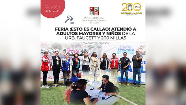 Feria informativa y de servicios ¡Esto es Callao! atendió a adultos mayores y niños de la Urb. Faucett y 200 Millas
