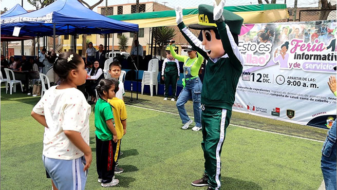 La Región Policial Callao presentó un show infantil con mensajes para prevenir y denunciar la violencia sexual