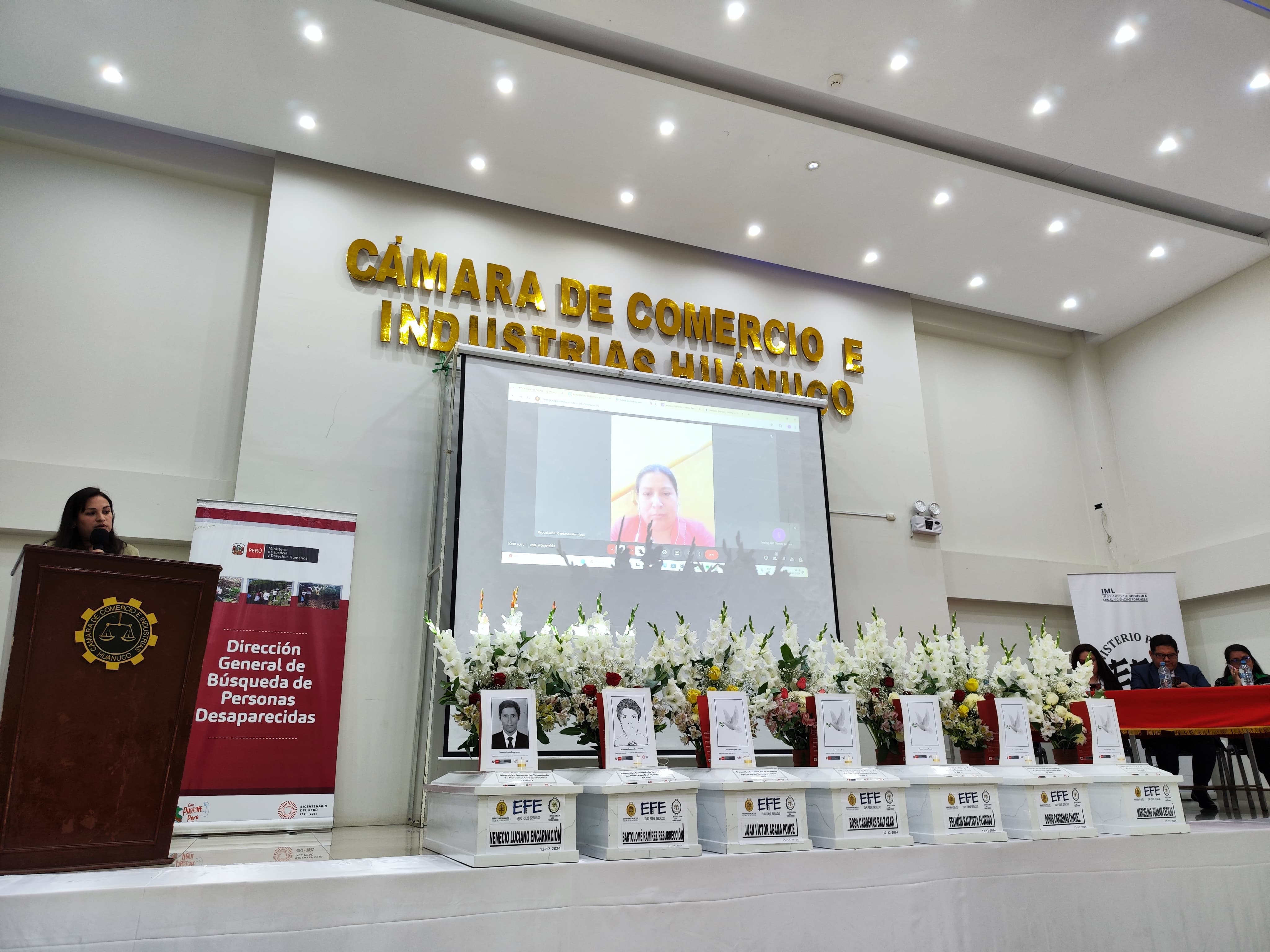 Ministerio Público restituye de manera digna los restos óseos de siete víctimas del periodo de violencia