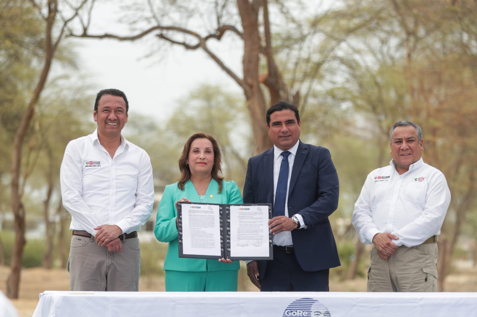 Ministerio de Agricultura y Gobieno Regional firman convenio para garantizar un mayor almacenaiento de agua en la represa Poechos