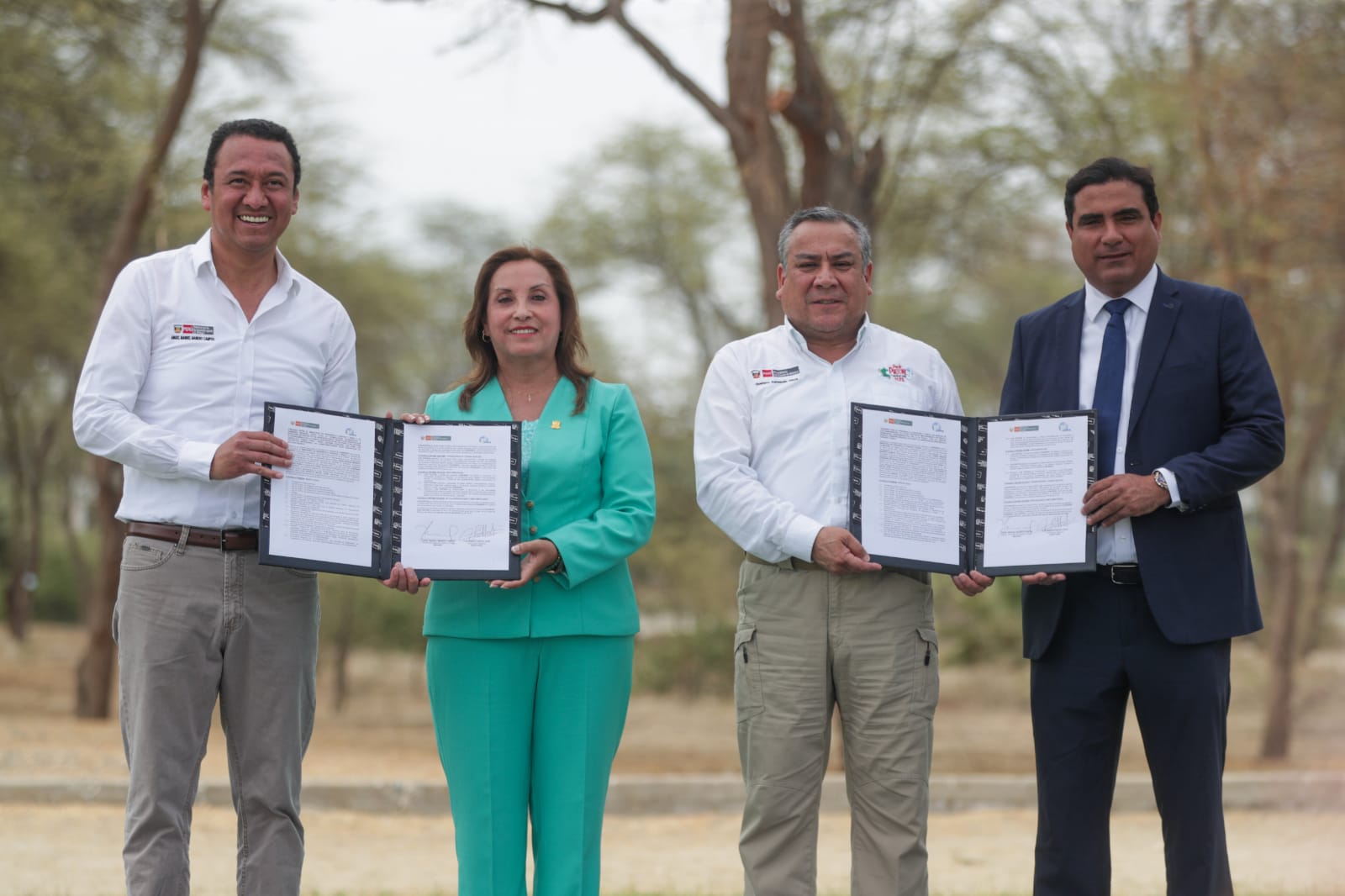 Ministerio de Agricultura y Gobieno Regional firman convenio para garantizar un mayor almacenaiento de agua en la represa Poechos