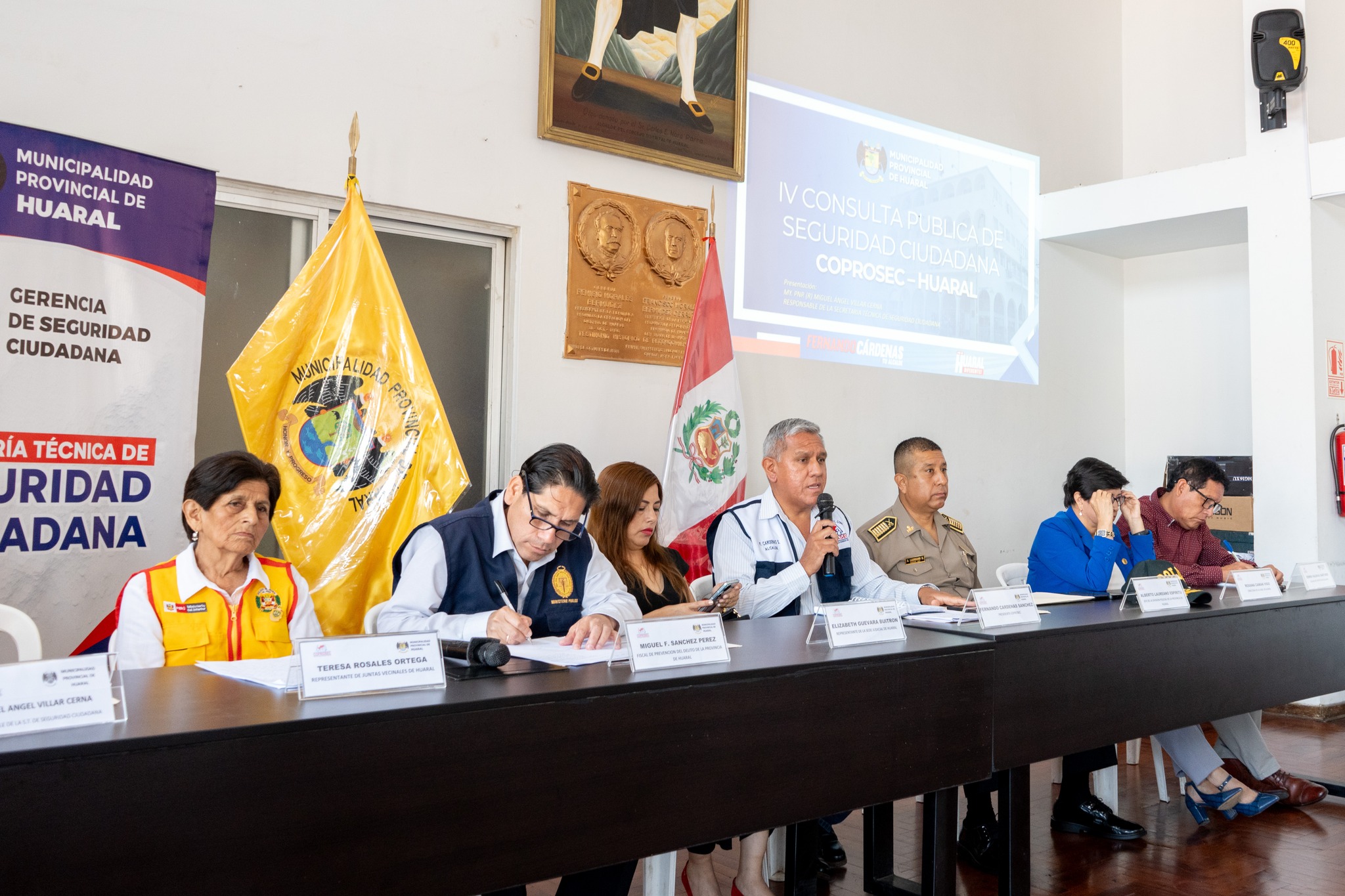 Con รฉxito se desarrollรณ la IV Consulta de Seguridad Ciudadana de la Provincia de Huaral