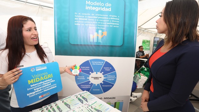 MIDAGRI promueve la política de integridad y reafirma su compromiso con la lucha contra la corrupción