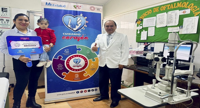 Médicos de EsSalud Cajamarca salvan la visión de una bebé con lesión ocular causada por un clavo