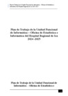 Vista preliminar de documento PLAN DE TRABAJO DE LA UNIDAD FUNCIONAL DE INFORMATICA