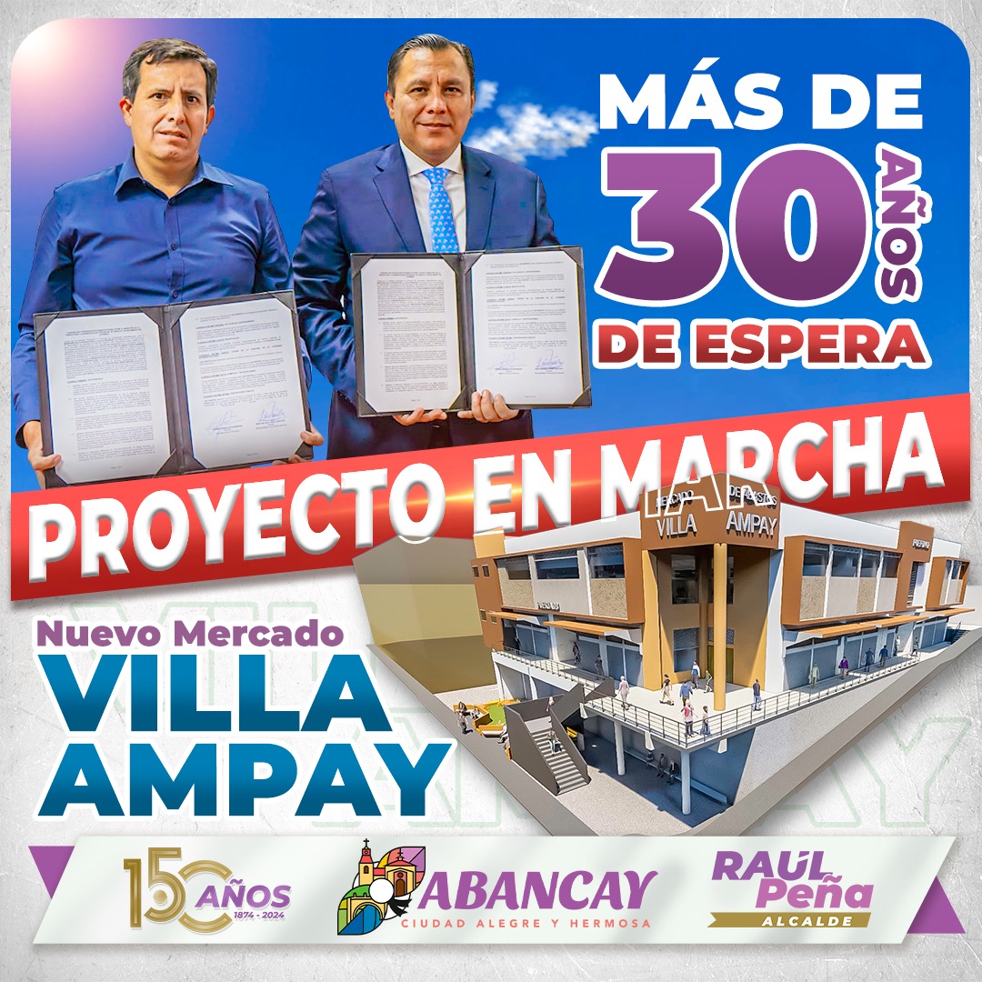 💯¡Proyecto En Marcha! Nuevo Mercado Villa Ampay.