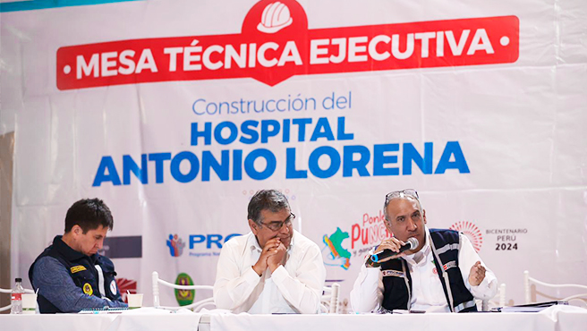 Cusco: Mesa Técnica del proyecto Hospital Antonio Lorena cumplió con una nueva sesión