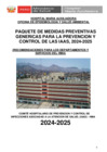 Vista preliminar de documento Paquete de medidas preventivas genéricas para la prevención y control de las IAAS en el HMA 2024 - 2025