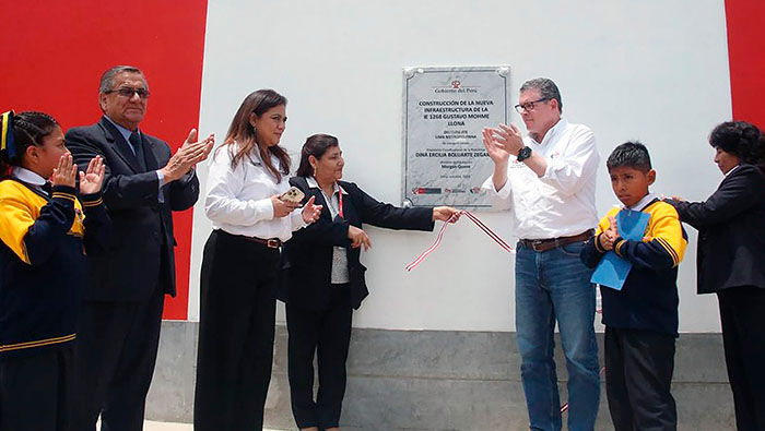 En Huaycán se inaugura la Escuela Bicentenario 1268 Gustavo Mohme Llona