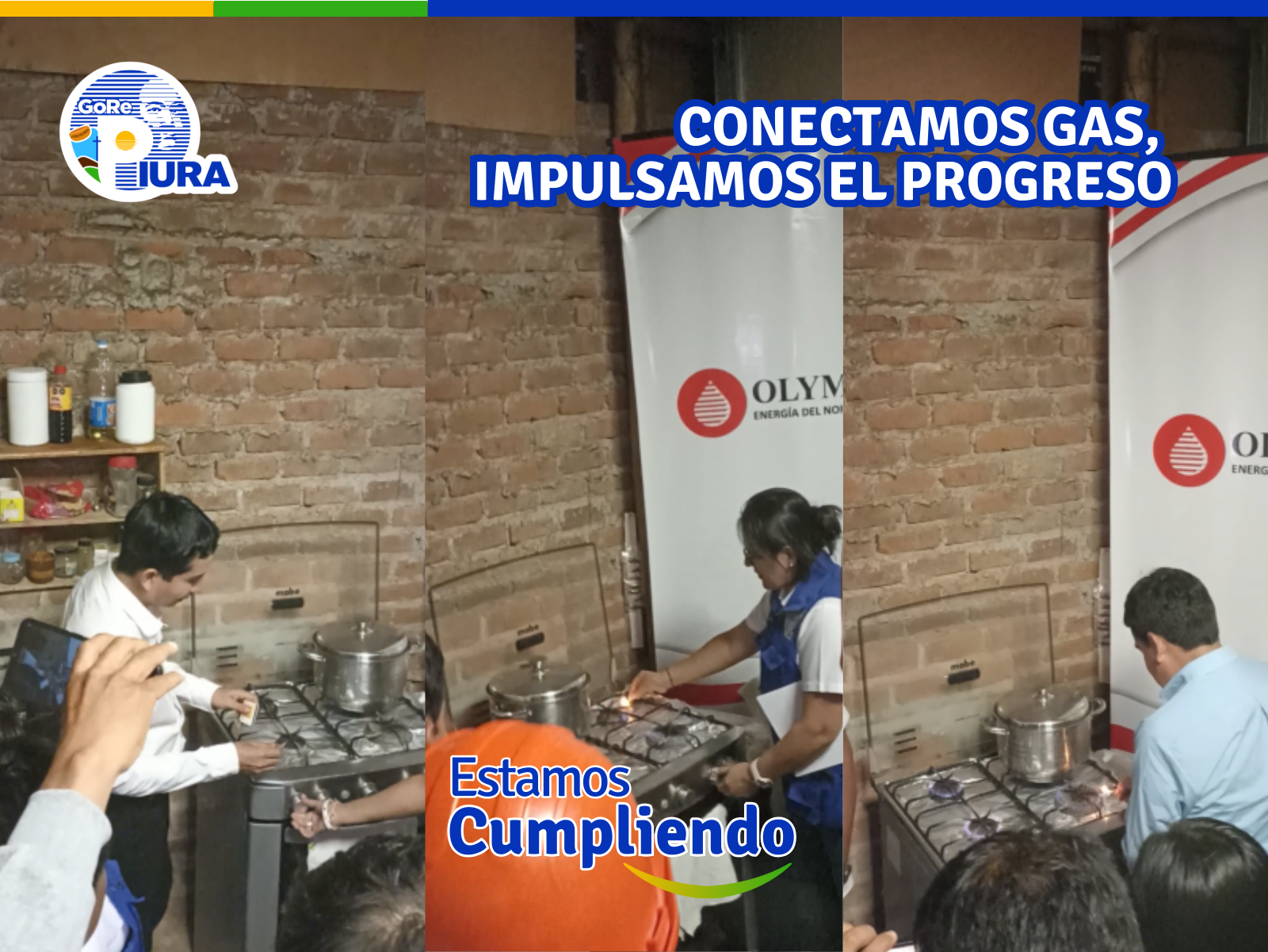 PRIMERA CONEXION DE GAS NATURAL A DOMICILIO