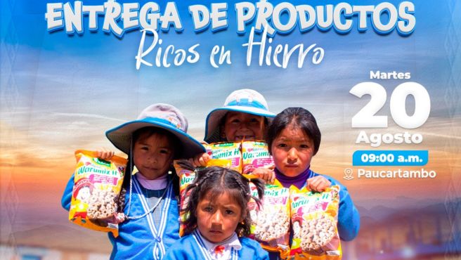 Archivo imagen de Entrega de Productos ricos en Hierro para combatir la Anemia y la Desnutrición Crónica en Paucartambo.