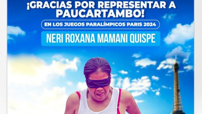 Archivo Imagen de la Excelente Participación de la Paucartambina Nery Roxana Mamani Quispe en los Juegos Paralímpicos Paris 2024