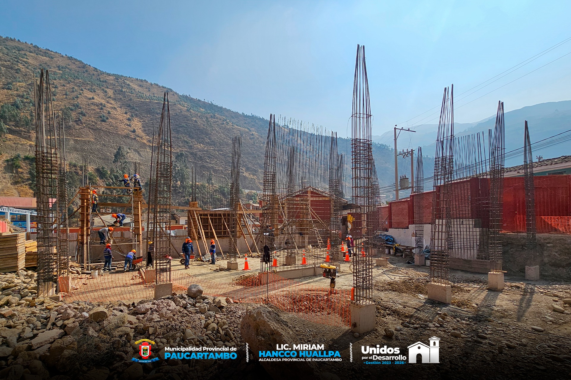 Archivo Imagen de la Construcción del Local de la Compañía de Bomberos 132 de Paucartambo