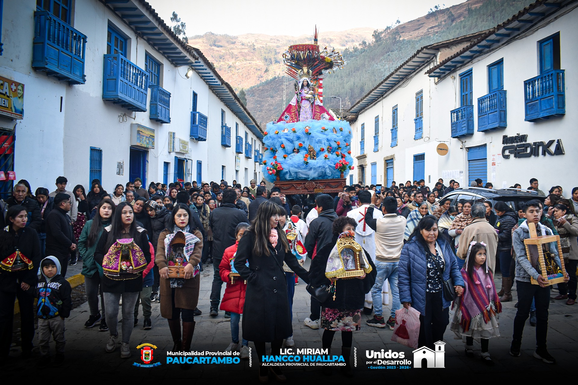 Archivo imagen de Misa de Despierto y Procesión de la Virgen del Rosario en el inicio de las Fiestas Jubilares de Paucartambo