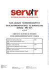 Vista preliminar de documento PLAN DE TRABAJO ARCHIVO SERVIR - AÑO 2025 