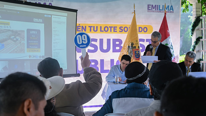 Emilima realizó última subasta de terrenos del 2024 - 3
