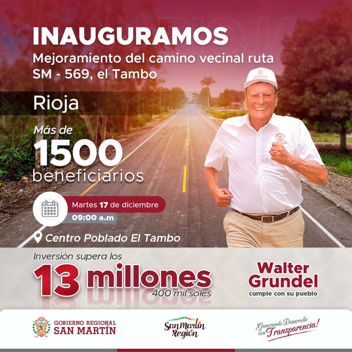 Mejoramiento del camino vecinal ruta El Tambo - Rioja