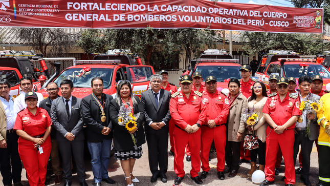 Fortalecemos La Lucha Contra Los Incendios Forestales Con Seis Unidades Vehiculares De Intervención Rápida A La Compañía De Bomberos