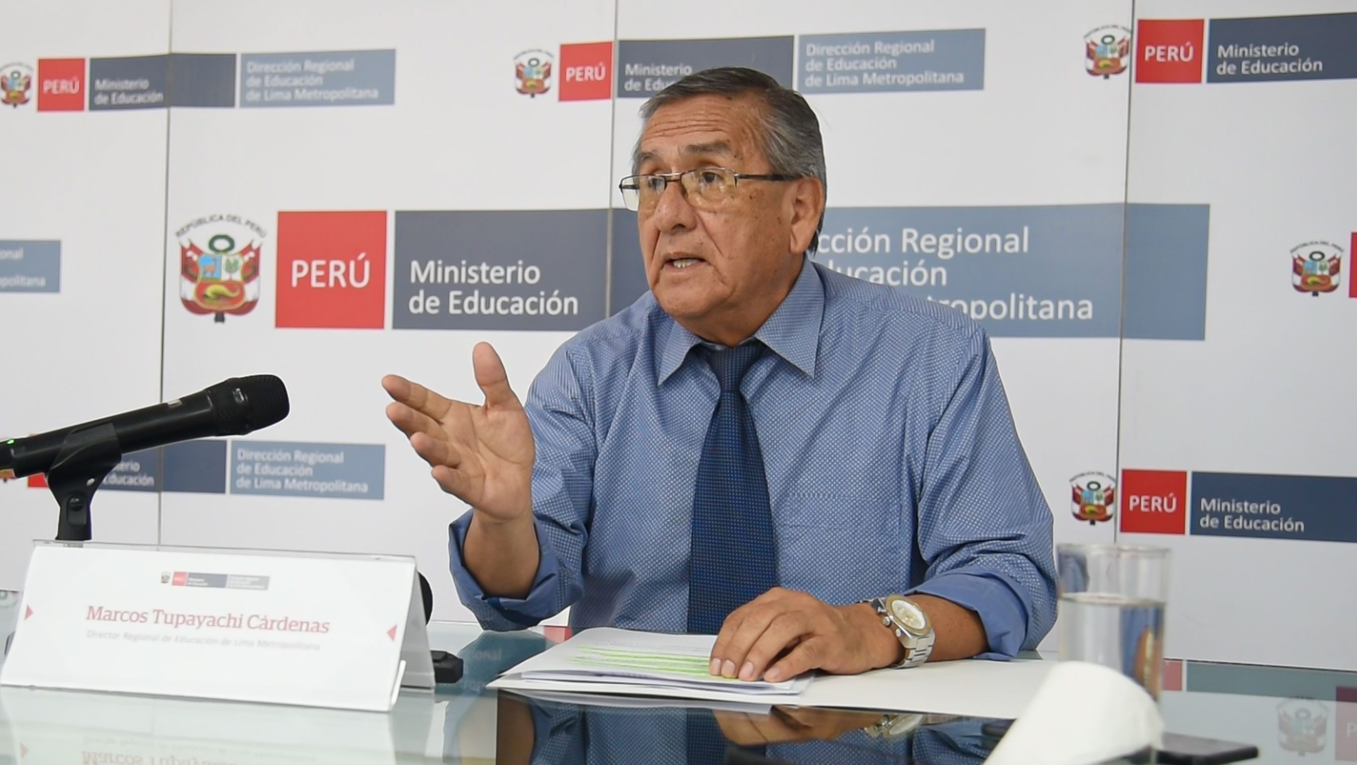 Director de la DRELM, Marcos Tupayachi