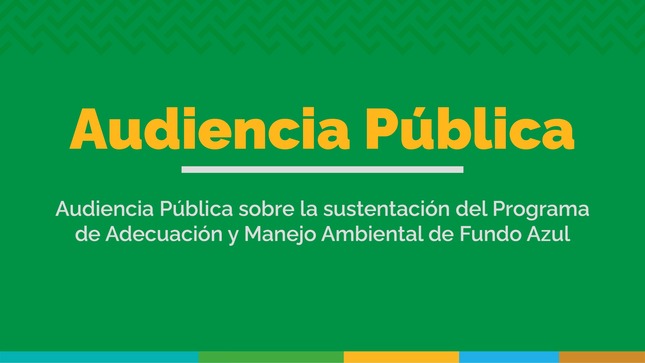 Audiencia Pública Fundo Azul