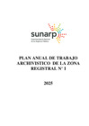 Vista preliminar de documento Plan Anual de Trabajo Archivístico ZRNI - PATA 2025.