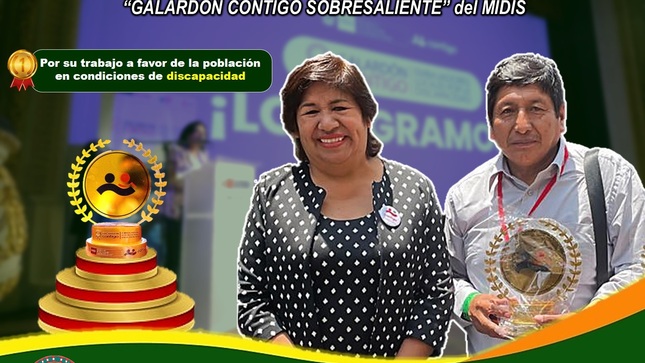 Alcalde Vicente Tiquillahuanca recibe el Reconocimiento Nacional “Galardón Contigo Sobresaliente”