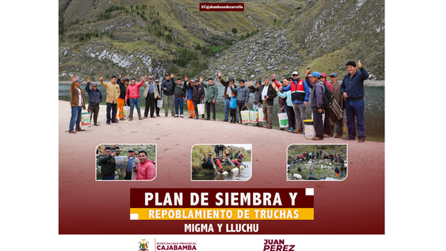 Plan de siembra y repoblamiento de truchas en Migma y Lluchu