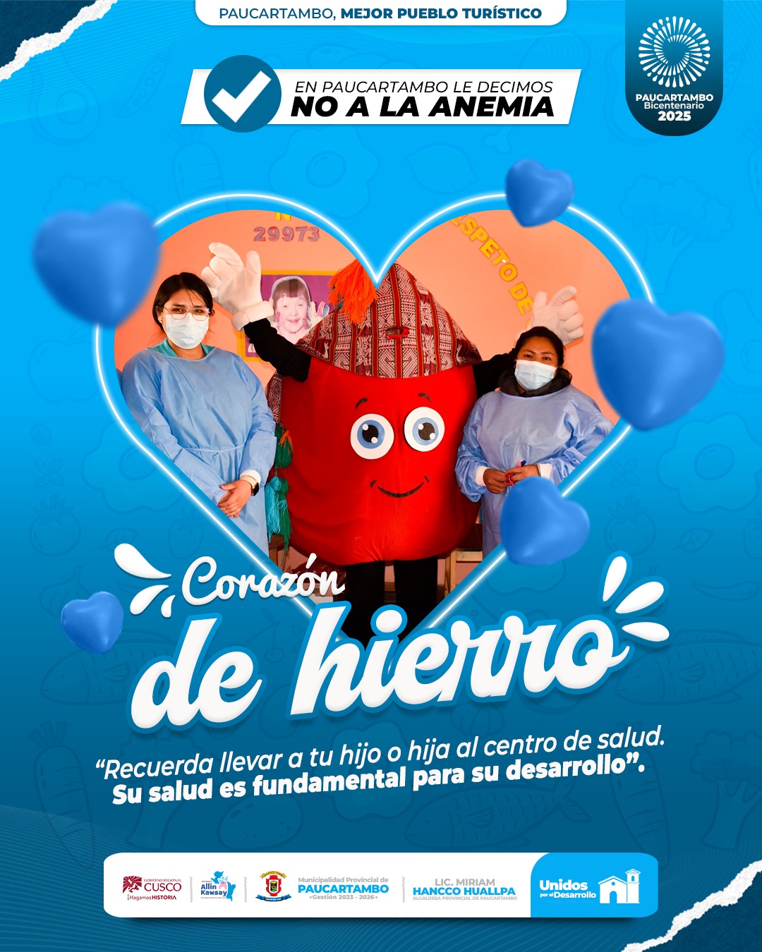 Archivo imagen de “Dile no a la Anemia “.