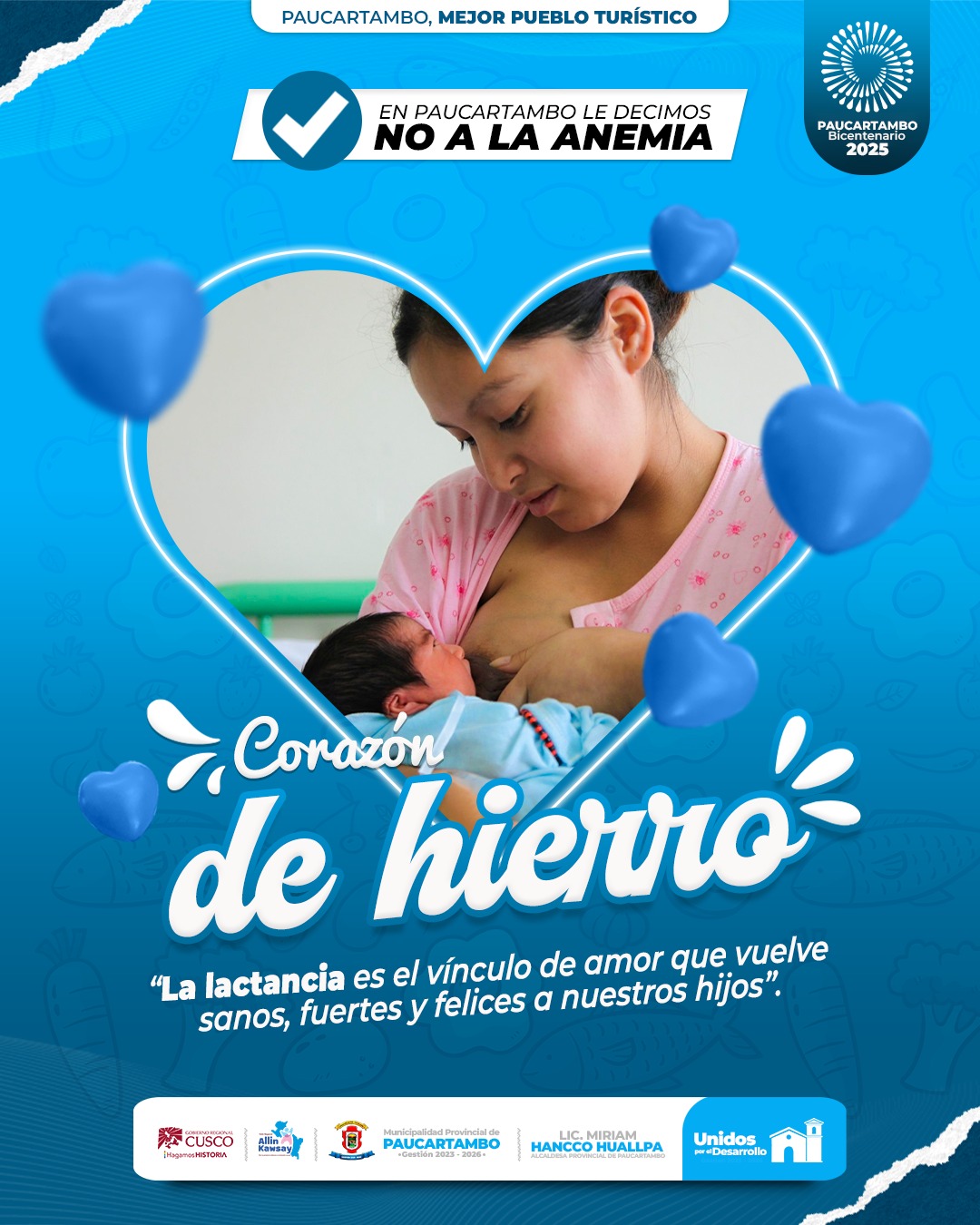 Archivo imagen de “En Paucartambo le decimos No a la Anemia “.