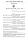 Vista preliminar de documento R.D. 1237 - RECONOCER EFECTO DE PAGO DOCENTE I.E. 86297 SEÑOR DE LOS AFLIGIDOS  - FERNANDEZ ANAYA ROSALIA LUCINDA