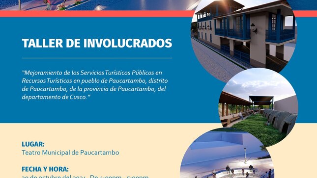 Archivo imagen de Taller de Mejoramiento de los Servicios Turísticos en Paucartambo