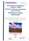 Vista preliminar de documento EXPEDIENTE TECNICO MODIFICADO - MEJORAMIENTO DE LA GESTION TECNOLOGICA DE LA CADENA PRODUCTIVA LLALLIMAYO