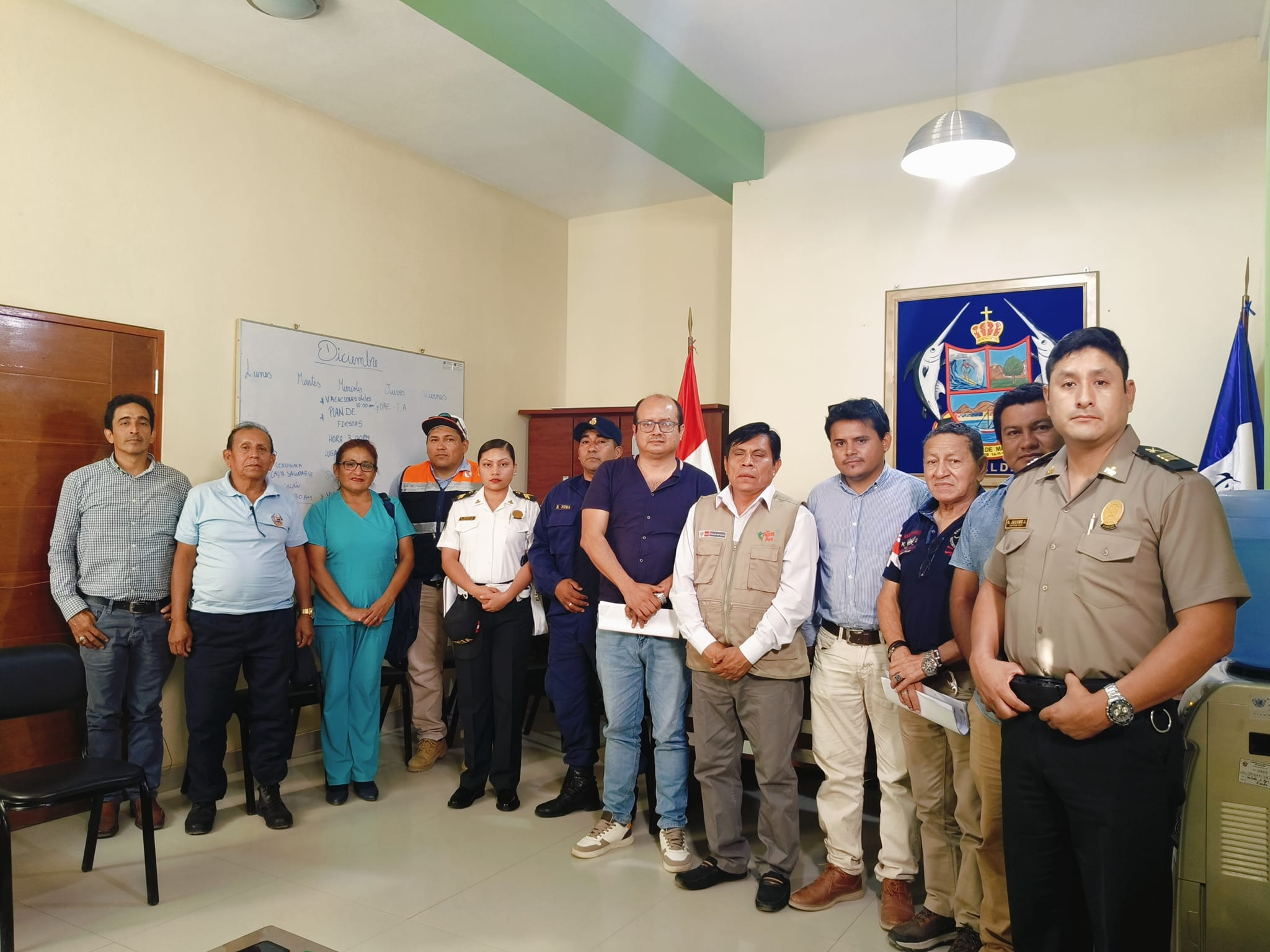 #Máncoraseguro| INTEGRANTES DE CODISEC SE REUNEN PARA ELABORAR EL PLAN PARA UNA NAVIDAD SEGURA 🎄