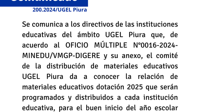 Comunicado