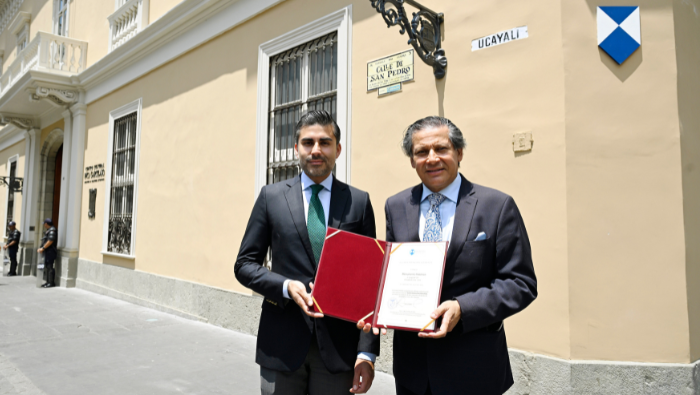 Centro Cultural Inca Garcilaso de la Cancillería recibió el Escudo Azul de la UNESCO que lo reconoce como patrimonio protegido