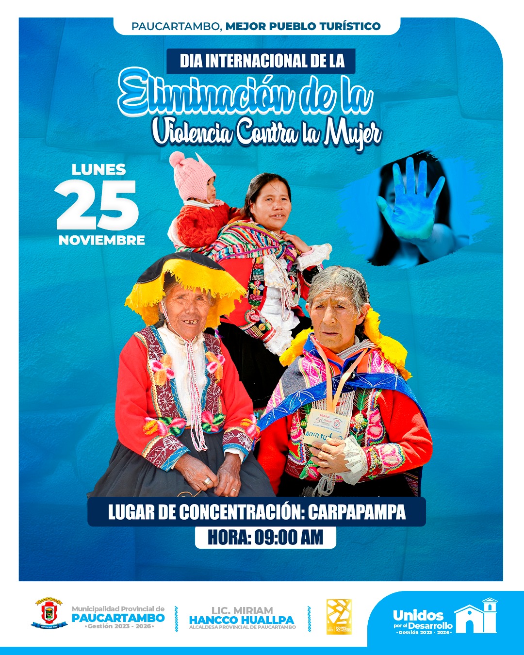 Archivo imagen de la Caravana por el Día Internacional de Eliminación de la Violencia Contra la Mujer en Paucartambo