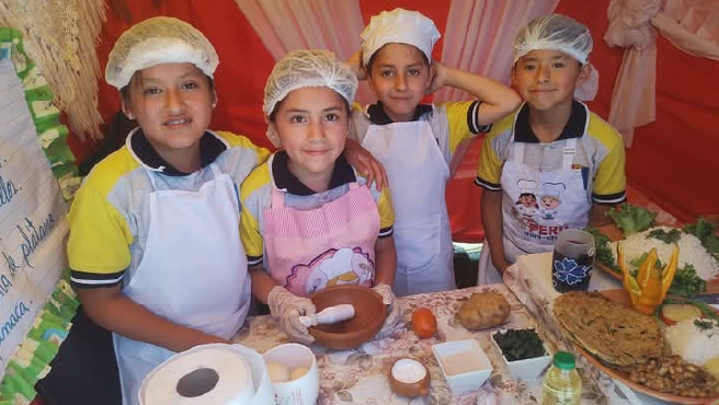 Pequeños chefs de Huancabamba sorprenden con su talento culinario