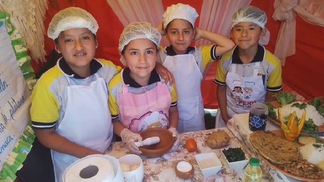 Pequeños chefs de Huancabamba sorprenden con su talento culinario