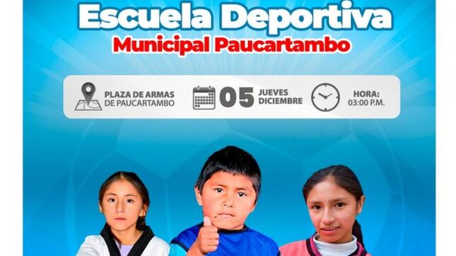 Archivo imagen de Clausura de la Escuela Deportiva Municipal de Paucartambo 2024