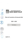 Vista preliminar de documento Plan de Transición al Protocolo IPv6 2025-2026 de la Municipalidad Distrital de San Bartolo