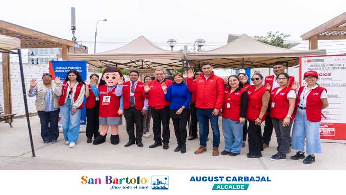 La Municipalidad de San Bartolo, junto al Ministerio de Justicia, realizó la campaña "Defensa Pública a Tu Servicio", brindando acceso gratuito a servicios legales para proteger a las familias.