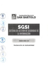 Vista preliminar de documento SGSI-DOC-03 Declaración de Aplicabilidad