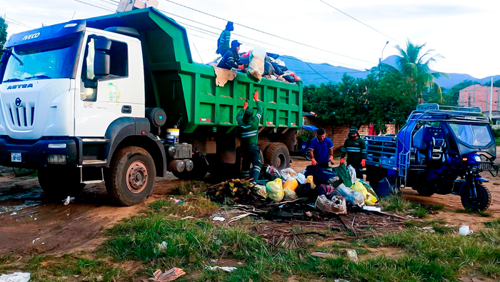 Seguimos trabajando con los mantenimientos en la ciudad de Tarapoto.