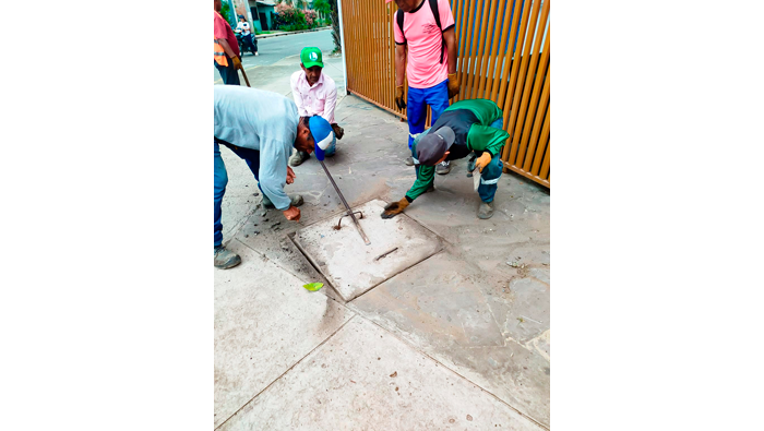 Seguimos trabajando con los mantenimientos en la ciudad de Tarapoto.