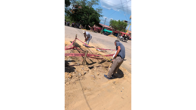 Inspección ocular y verificación de principales calles a ser resanadas en la cuidad de Tarapoto.