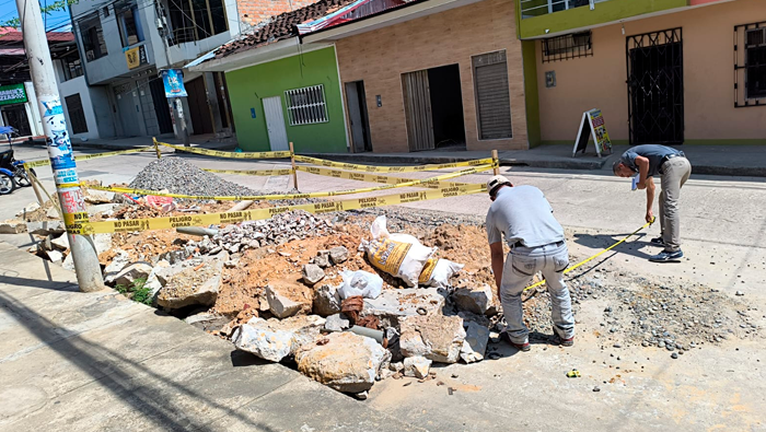 Inspecci贸n ocular y verificaci贸n de principales calles a ser resanadas en la cuidad de Tarapoto.