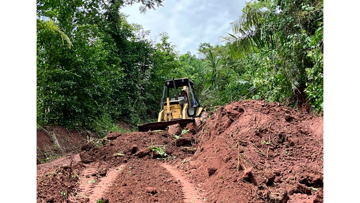 Ampliamiento de trocha carrozable en prolg. Putumayo, sector alto Tarapotillo - Ahuashillo, parte alta de Tarapoto.