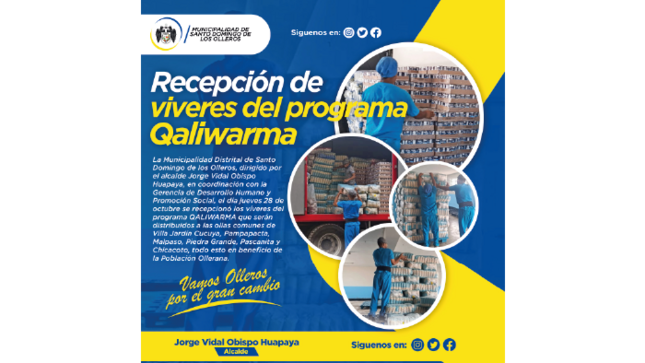 Recepción de Viveres del Programa Qaliwarma_Mesa de trabajo 1